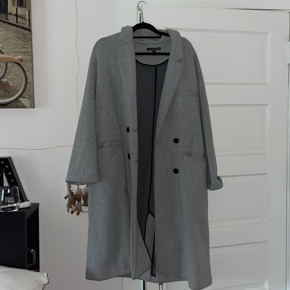 Unlined Double Breasted Coat